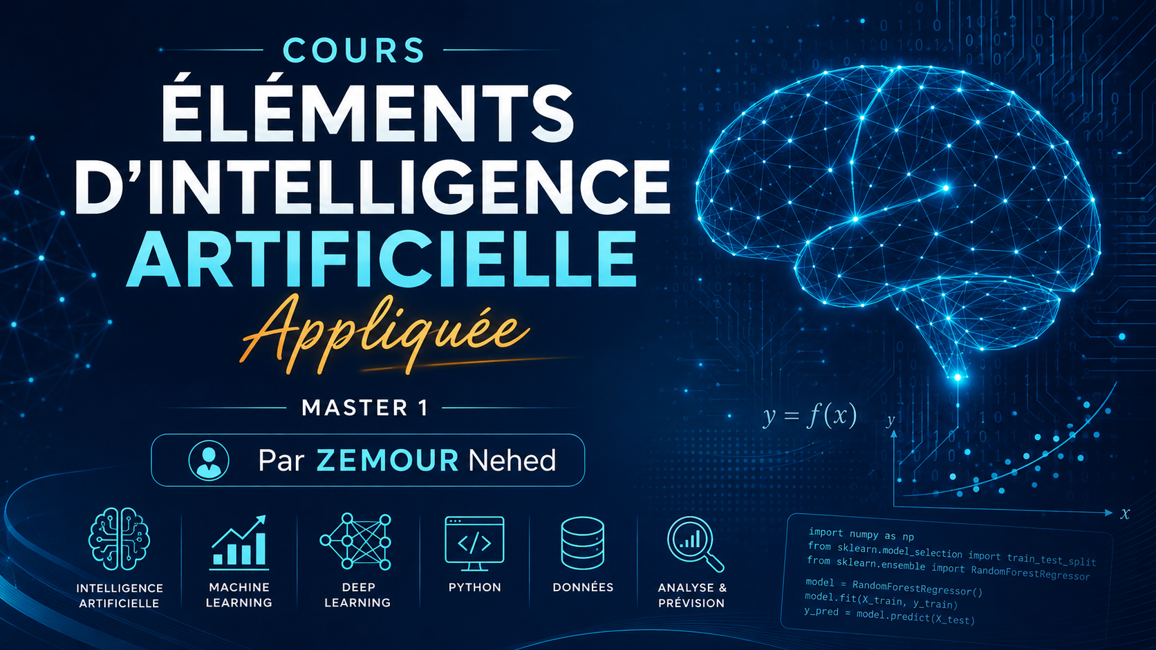 Cours Éléments d'Intelligence Artificielle Appliquée par  ZEMOUR Nehed CS00042